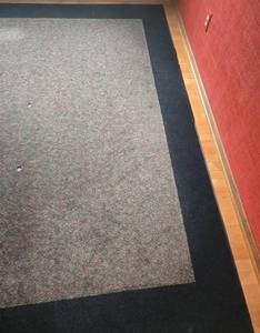 Black Border Multicolor Center 101 x 101 Rug