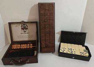 Shut-The-Box, Cribbage, 3 New Bicycle Card Decks, & Dominoes Deluxe