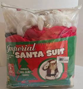 Vintage Imperial Santa Suit XL - Hat, Jacket, Pants, Belt & Boot Tops