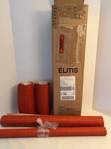 LITIS Madagascar Arrowroot Raffia Wallpaper Cinnamon Red Brown 11 yd x 27 in 1 12 Rolls