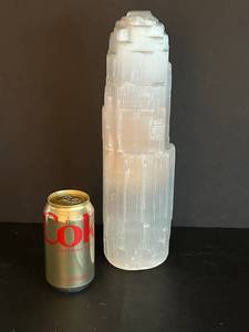 Large Selenite Crystal Tower - 14 Tall Decorative Stone