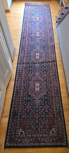 Persian Hand-Knotted Herati Runner Rug 12 x 2.5