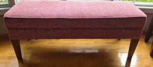 Bassett Fabric Bench 51 in W x 19 in D x 20 in H