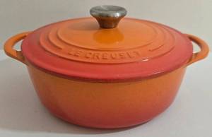 Le Creuset 22 cm Round Dutch Oven - Orange Gradient with Lid