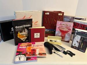 Wine Book Collection Sothebys Wine Encyclopedia, The Wine Bible, Kevin Zralys Wine Course