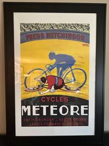Georges Faivre Mtore Cycles Poster - Framed Print 29 x 41 in