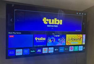 LG 55-Inch 4K OLED TV & Wall Mount Bracket - Works