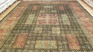 Stunning 11x14 Hand Knotted Indo Agra All over Wool Oriental Rug