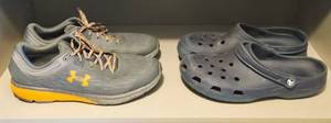 Crocs Navy Mens Size 12 & Under Armour Sneakers Size 12.5