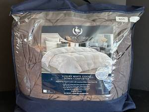 Pacific Coast Luxury White Goose Down Comforter - King Size, 700 Fill Power No feathers
