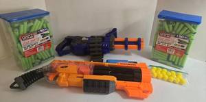 NERF Vagabond Doomlands Blaster - 2x 200-Dart Refills & Digital Target Board