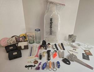Huge Lot of BARWARE Items Assorted Coasters, Drink Stirs , Bottle Openers & Accessories