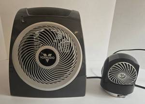 Lot of 2 Vornado Cooling Fans - Regular and Desk Size
