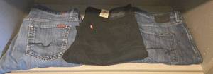 Levis Jeans 36x32 - 3 Pairs - Mens Denim