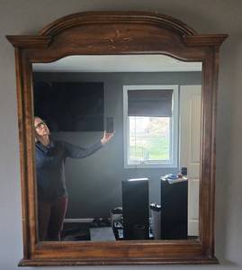 Drexel Heritage Vercelli Collection Italian Provincial Wood Wall Mirror