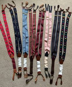 Dooney & Bourke Trafalgar Silk Suspenders - Banana Republic (Lot of 12)