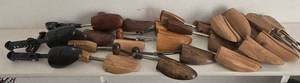 Assorted Wooden Shoe Lasts & Shoemaking Tools - Vintage Collection