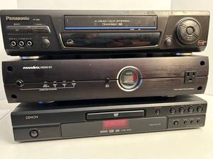 Panasonic PV-8661 4-Head VHS Player - Panamax M5300-EX Power Conditioner - Denon DVD-1720 DVD Player