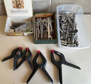 Handymans Wrenches & Sockets with Clamps - Hand Tools some Craftsman