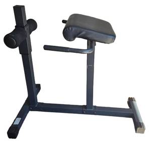 Marcy Hyperextension Roman Bench - Used Gym Equipment, Black Steel Frame