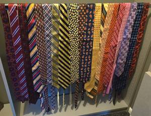 Lot of 20 Assorted Mens Ties - Ted Baker, Ike Behar & Michael Kors