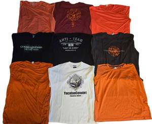 9 Short Sleeves Mens Sports Tees - Chagall, Columbia, & Other