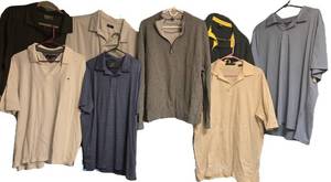8 Mens Polo Shirts - Tommy Hilfiger, Bolle, 32 COOL, Sports Specialties, Bugatchi & Tommy Bahama Sweatshirt