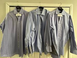 Sam Surin Bespoke Italian Fabric Shirts XXL -Beautifully custom Made