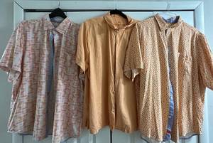 Tommy Bahama Silk Button-Down Shirts (Lot of 3) - XXL, 46-48 in Chest, 30 in Long