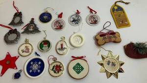 Ornaments - Handcrafted Christmas Cross Stitch & Needlepoint, Hardanger Porcelain & Glass