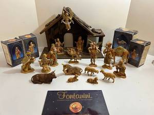 Fontanini Nativity Creche Set - Large Complete with Figures & Stable