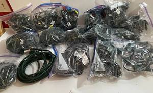 Christmas Lights Bundle - Clear Large Bulbs, Colored Large Bulbs & Mini Lights in Bags