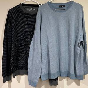 2 Mens Dress sweaters UOMO Knit Sweater XX-Large - Nordstrom Wool-Blend Knit 2XL (Lot of 2)