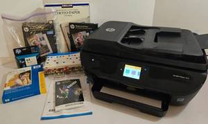 HP ENVY Photo 7858 All-in-One Printer - Photo Paper & Ink Card Packs Included