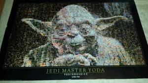 Star Wars Portal Poster by Robert Silvers Jedi Master Yoda Photomosaics Design 36x24 New Sealed