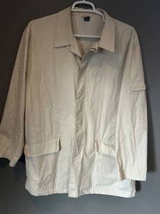 Lands End Beige Cotton Mens Jacket XL 46-48 Regular