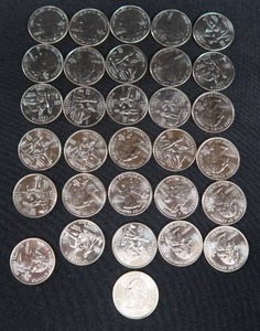PART ROLL 31 CALIFORNIA STATE QUARTERS