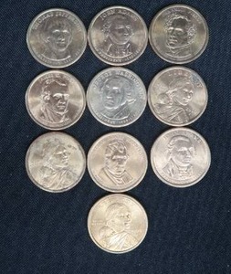 MIXED LOT OF SACAGAWEA DOLLARS AND PRESIDENTS