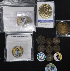 LARGE LOT COINS AND TOKENS