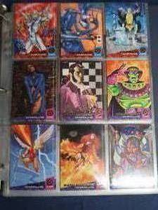 3 RING BINDER FILLED WITH X-MEN SUPERHERO CARDS