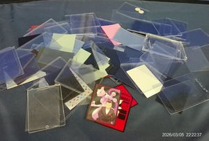 HUGE ASSORTMENT OF PLASTIC SHEETHS FOR CARDS