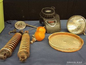 HUGE LOT OF  VINTAGE HARLEY PARTS