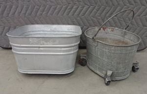 GALVANIZED TUB & MOP BUCKET