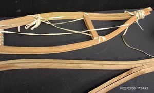 2 SETS OF VINTAGE HARDWOOD SNOWSHOE FRAMES