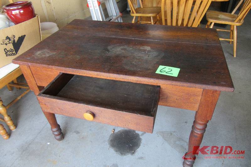 lot 62 image: Solid Wood work table