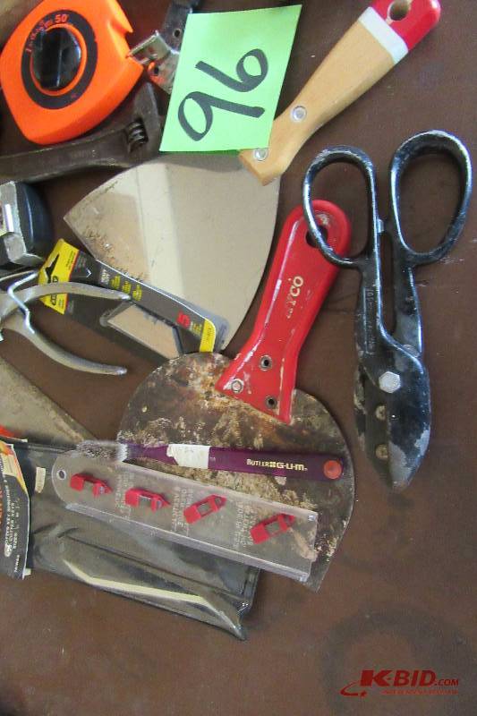 lot 96 image: Misc Tools as pictured