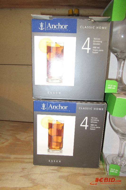 lot 121 image: 15 Boxes of 4, wine glasses
