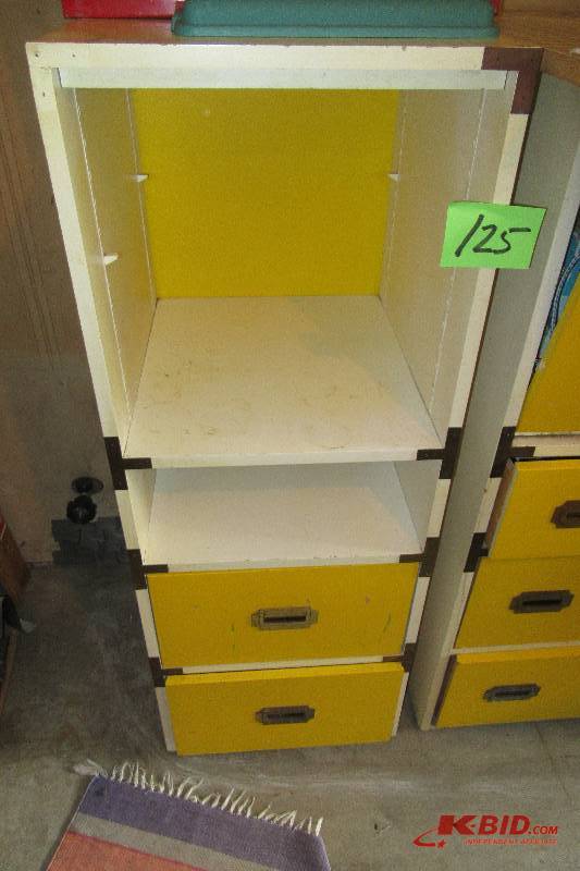 lot 125 image: 2 part cabinets