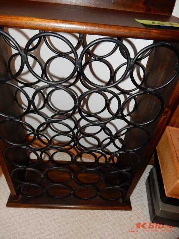 lot 67 image: WoodMetal Wine Rack