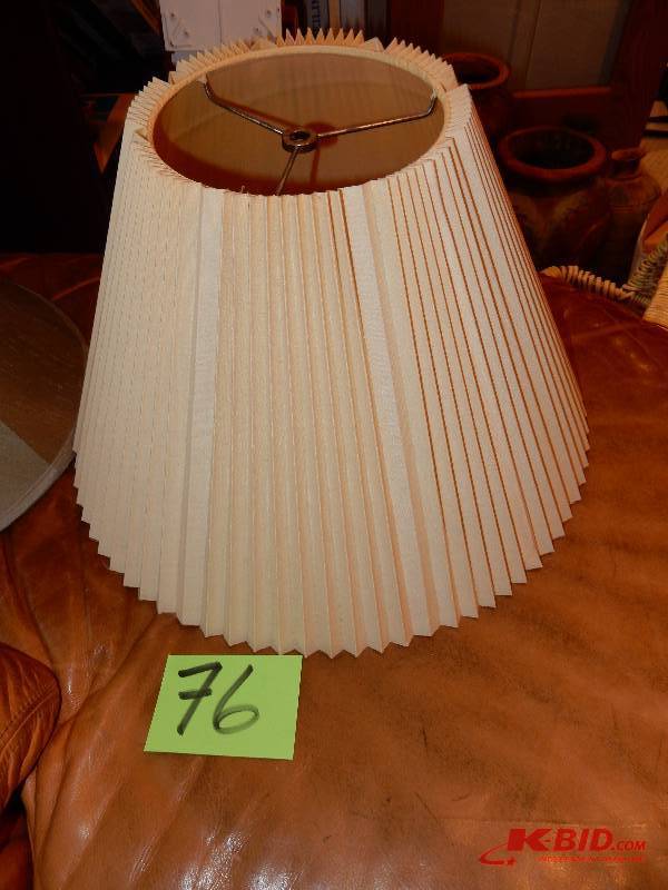 lot 76 image: 2 lamp shades